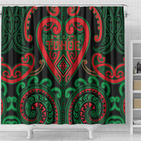 Aotearoa Ngai Tuhoe Shower Curtain Maori Tribal Pattern