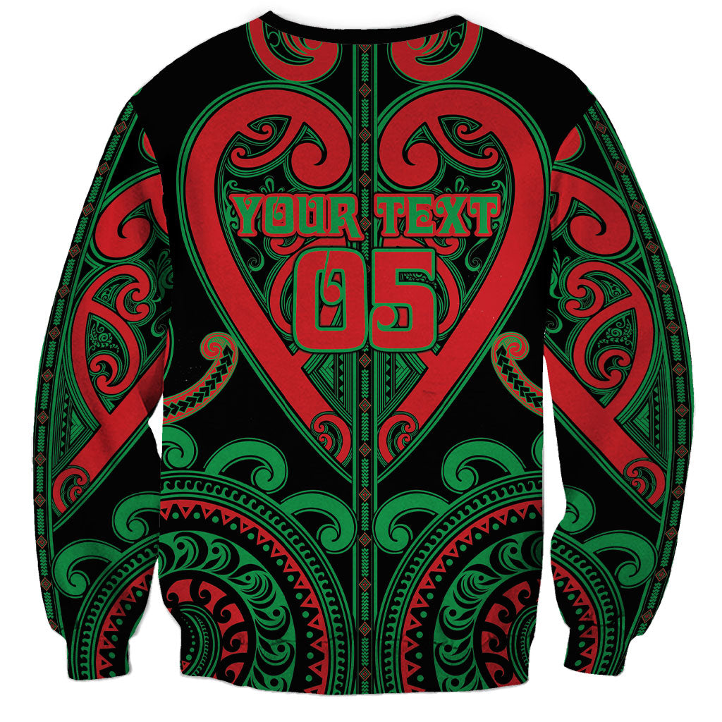 Custom Aotearoa Ngai Tuhoe Sweatshirt Maori Tribal Pattern