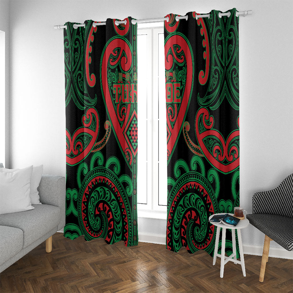 Aotearoa Ngai Tuhoe Window Curtain Maori Tribal Pattern