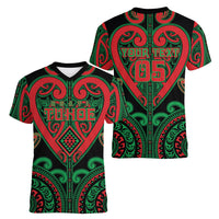 Custom Aotearoa Ngai Tuhoe Women V-Neck T-Shirt Maori Tribal Pattern
