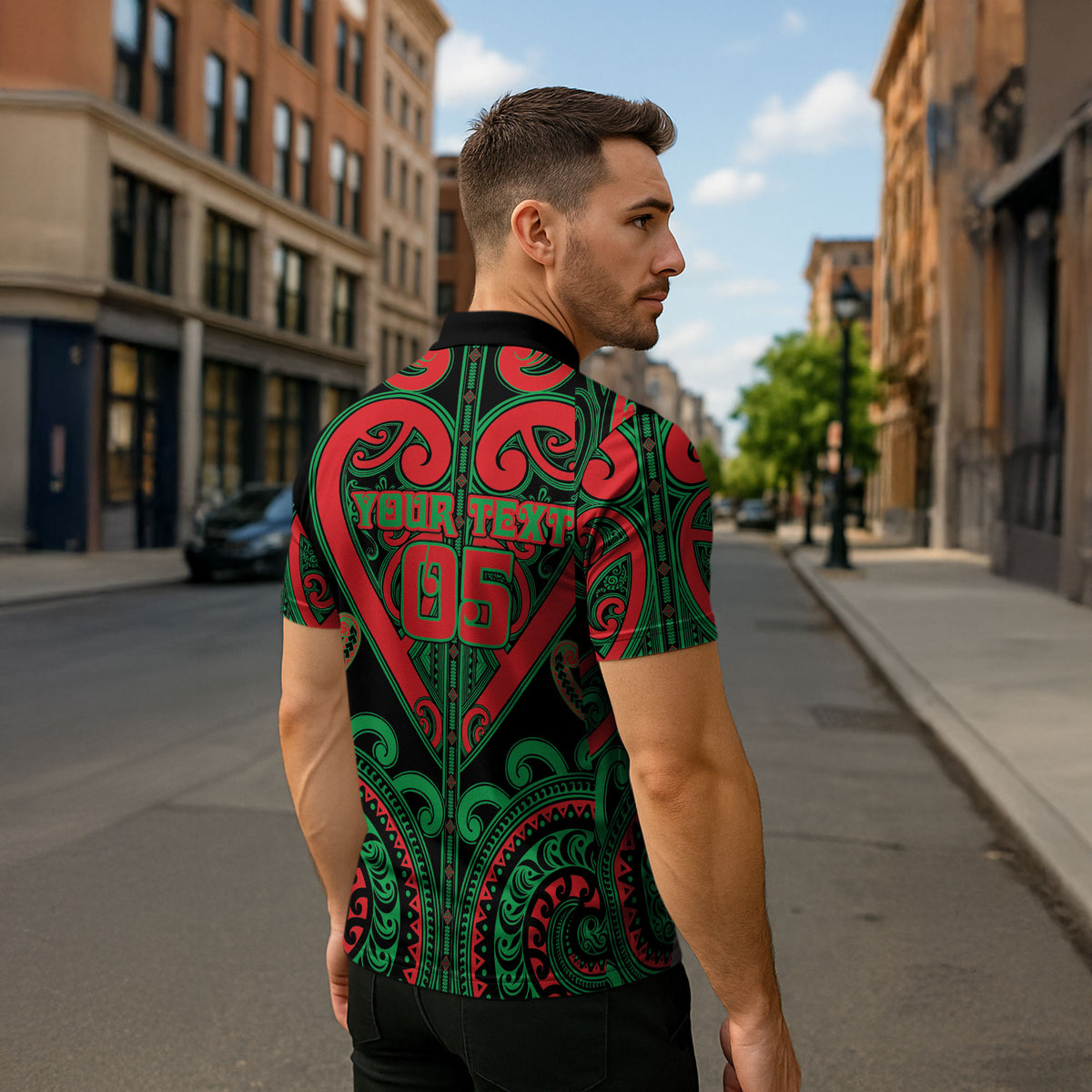 Custom Aotearoa Ngai Tuhoe Zipper Polo Shirt Maori Tribal Pattern
