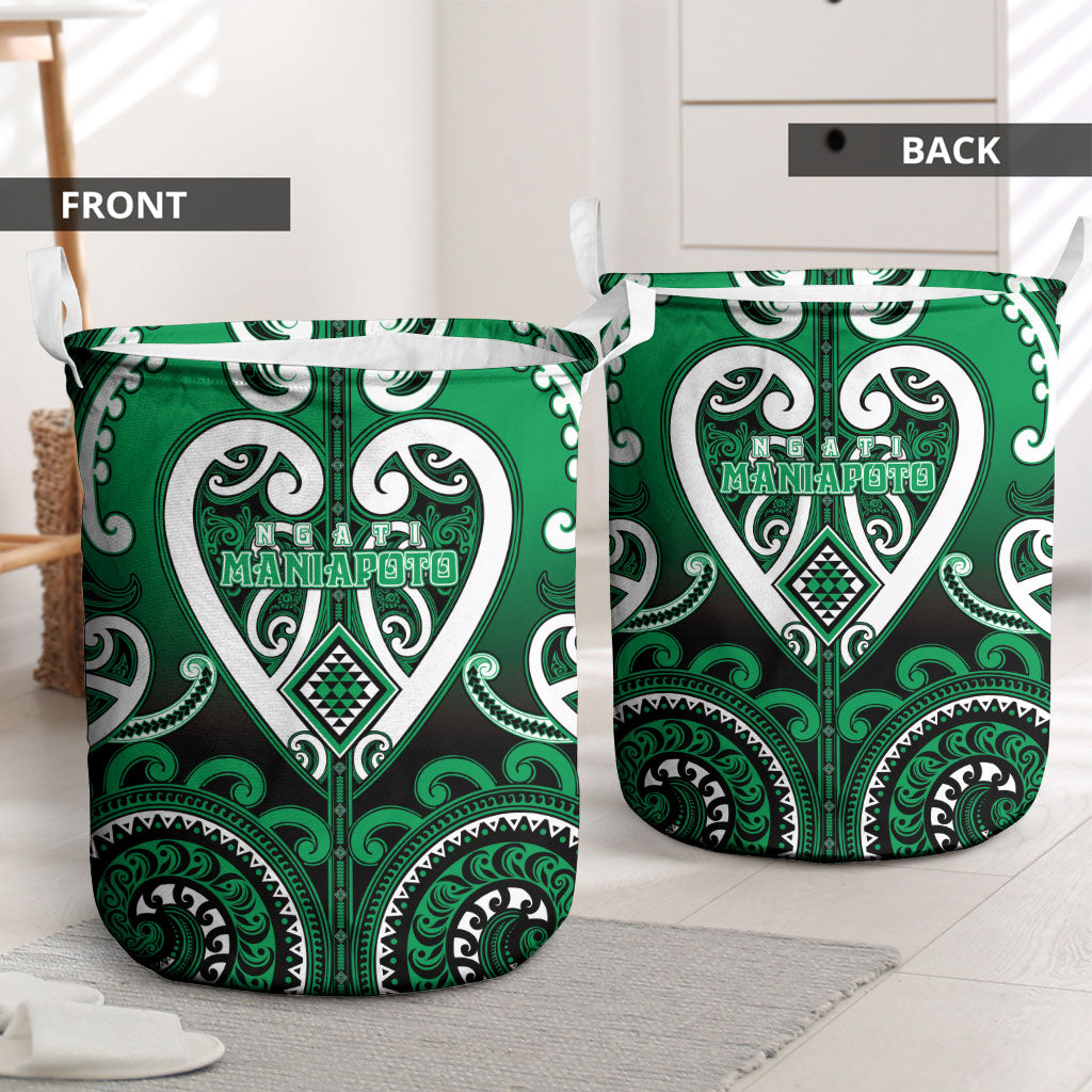Aotearoa Ngati Maniapoto Laundry Basket Maori Tribal Pattern