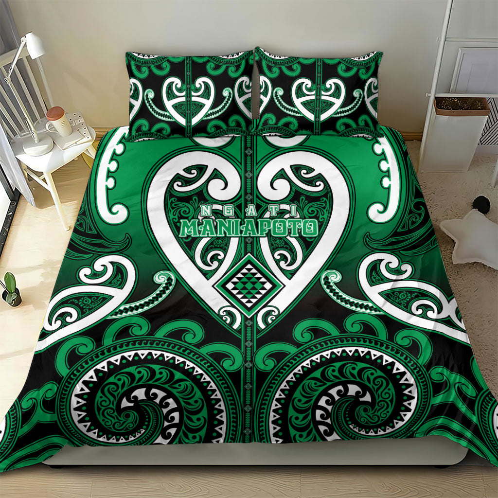 Aotearoa Ngati Maniapoto Bedding Set Maori Tribal Pattern
