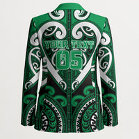 Custom Aotearoa Ngati Maniapoto Blazer Maori Tribal Pattern