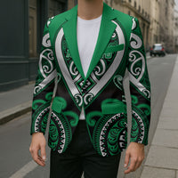 Custom Aotearoa Ngati Maniapoto Blazer Maori Tribal Pattern