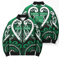 Custom Aotearoa Ngati Maniapoto Bomber Puffer Jacket Maori Tribal Pattern