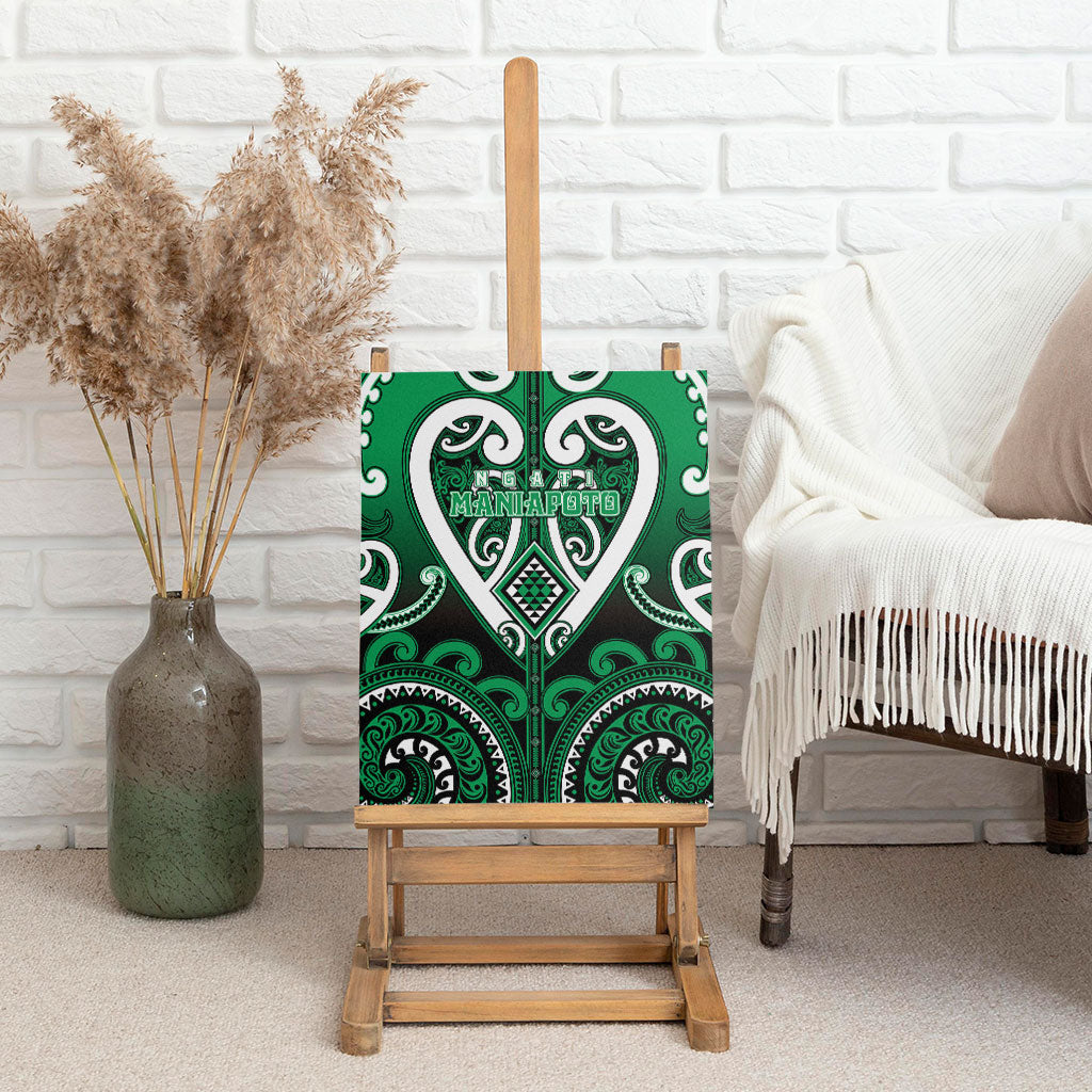 Aotearoa Ngati Maniapoto Canvas Wall Art Maori Tribal Pattern