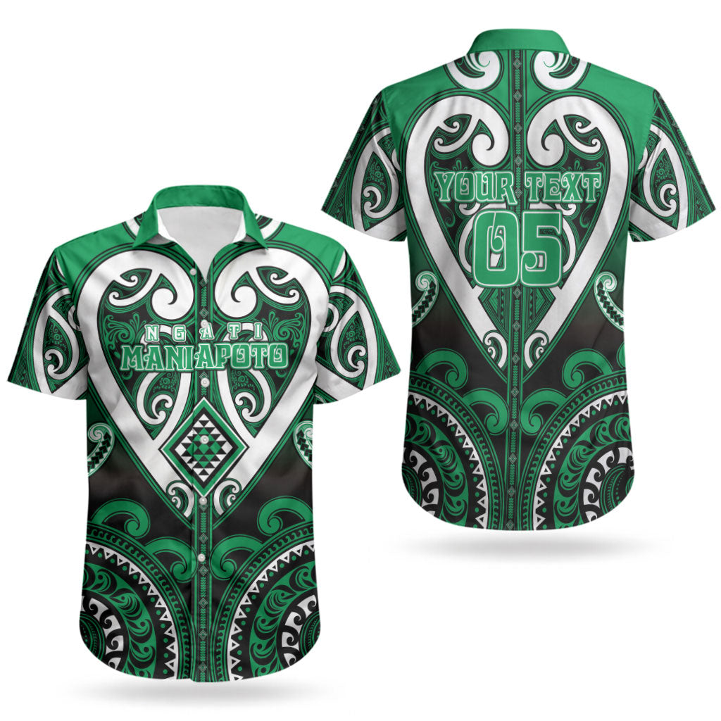 Custom Aotearoa Ngati Maniapoto Couples Matching Mermaid Dress and Hawaiian Shirt Maori Tribal Pattern