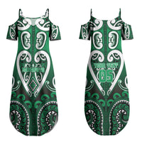 Custom Aotearoa Ngati Maniapoto Couples Matching Summer Maxi Dress and Hawaiian Shirt Maori Tribal Pattern