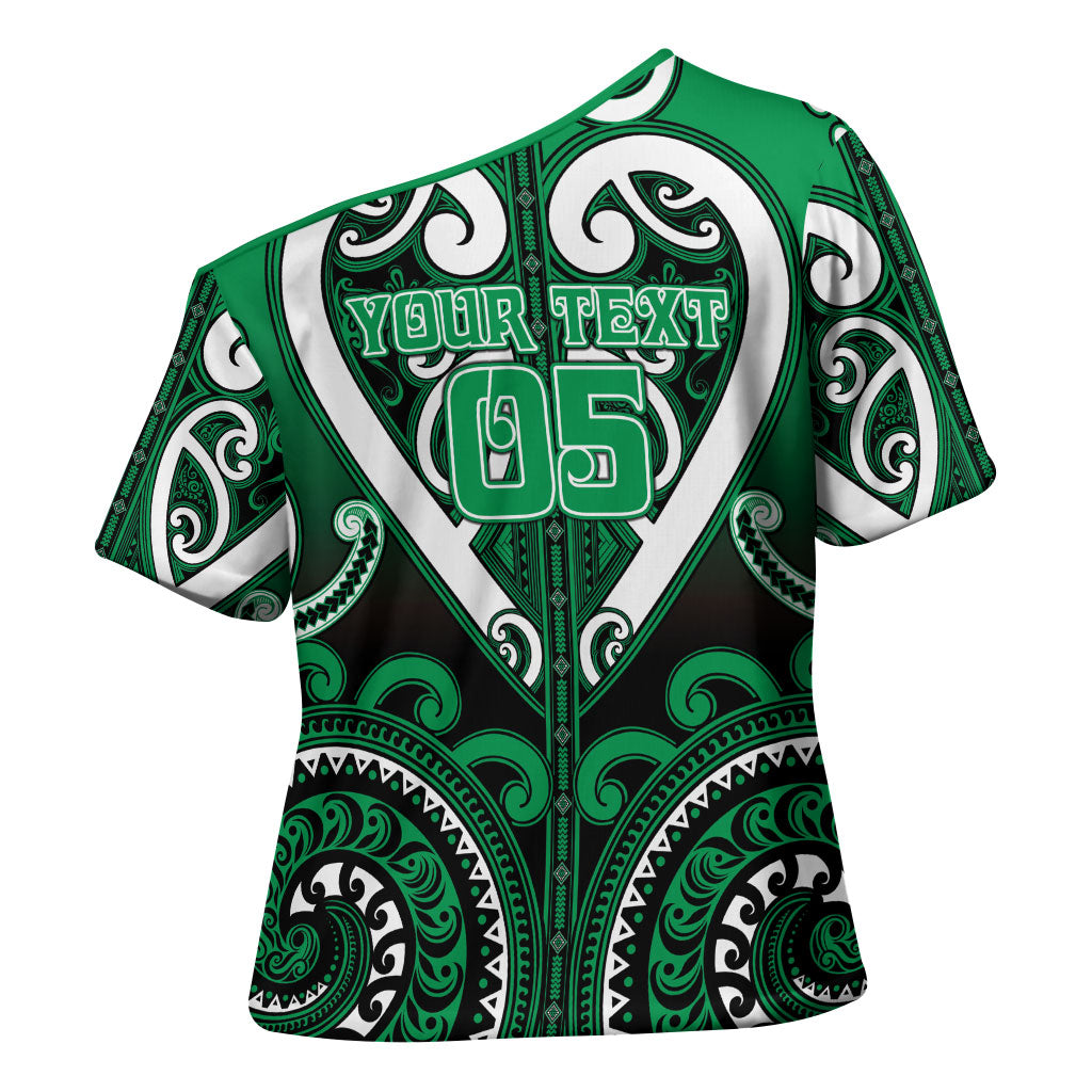 Custom Aotearoa Ngati Maniapoto Cross Shoulder Shirt Maori Tribal Pattern