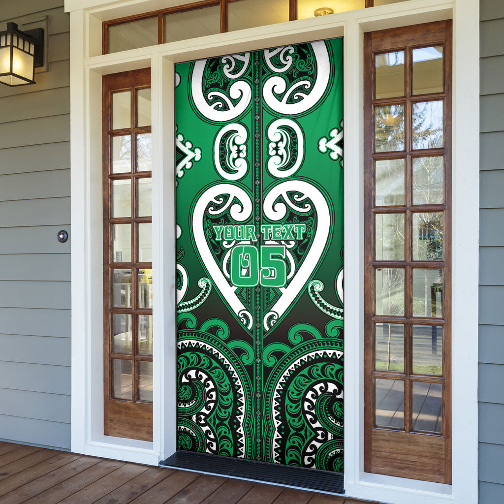 Custom Aotearoa Ngati Maniapoto Door Cover Maori Tribal Pattern