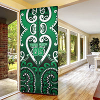 Custom Aotearoa Ngati Maniapoto Door Cover Maori Tribal Pattern