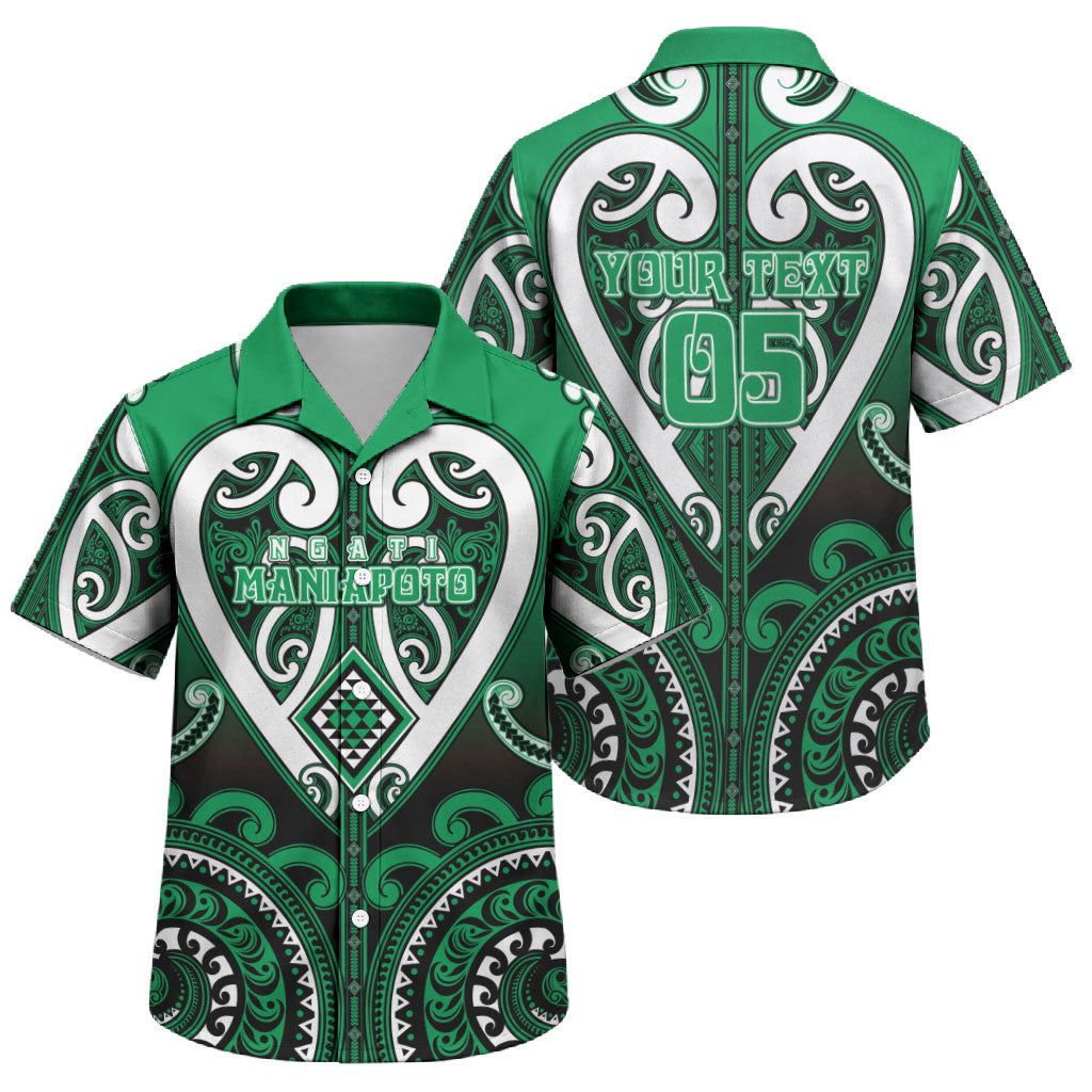 Custom Aotearoa Ngati Maniapoto Family Matching Off Shoulder Maxi Dress and Hawaiian Shirt Maori Tribal Pattern