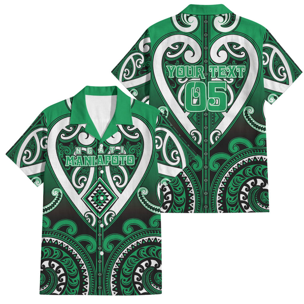 Custom Aotearoa Ngati Maniapoto Family Matching Tank Maxi Dress and Hawaiian Shirt Maori Tribal Pattern