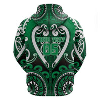 Custom Aotearoa Ngati Maniapoto Hoodie Maori Tribal Pattern