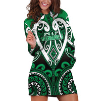 Custom Aotearoa Ngati Maniapoto Hoodie Dress Maori Tribal Pattern