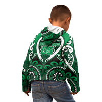 Custom Aotearoa Ngati Maniapoto Kid Hoodie Maori Tribal Pattern