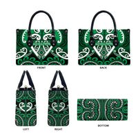 Aotearoa Ngati Maniapoto Leather Bag Maori Tribal Pattern