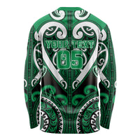 Custom Aotearoa Ngati Maniapoto Long Sleeve Shirt Maori Tribal Pattern