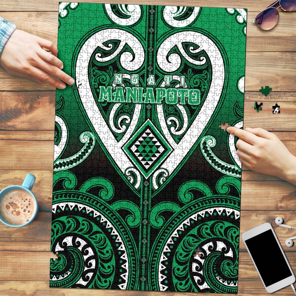 Aotearoa Ngati Maniapoto Puzzle Maori Tribal Pattern