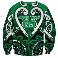 Custom Aotearoa Ngati Maniapoto Sweatshirt Maori Tribal Pattern