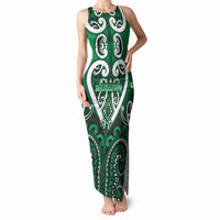 Custom Aotearoa Ngati Maniapoto Tank Maxi Dress Maori Tribal Pattern