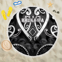 Aotearoa Ngati Raukawa Beach Blanket Maori Tribal Pattern