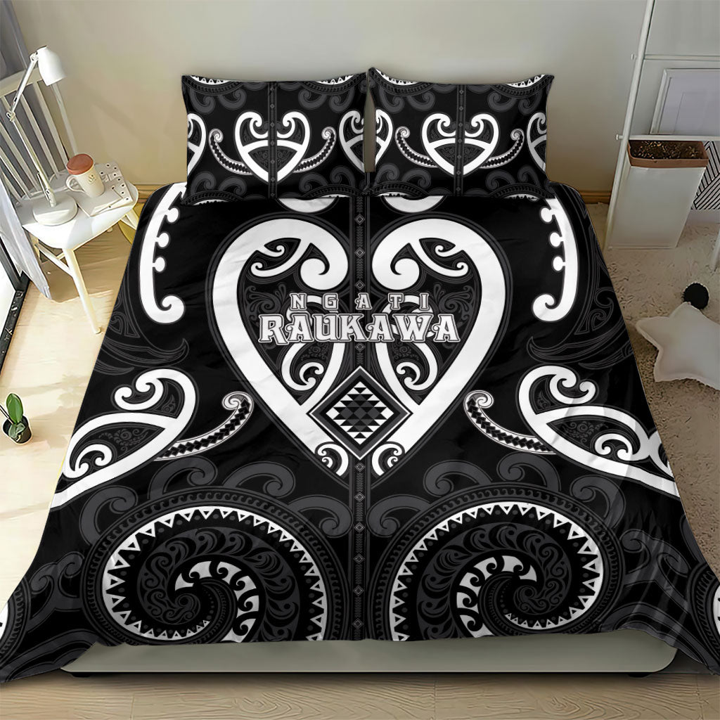 Aotearoa Ngati Raukawa Bedding Set Maori Tribal Pattern