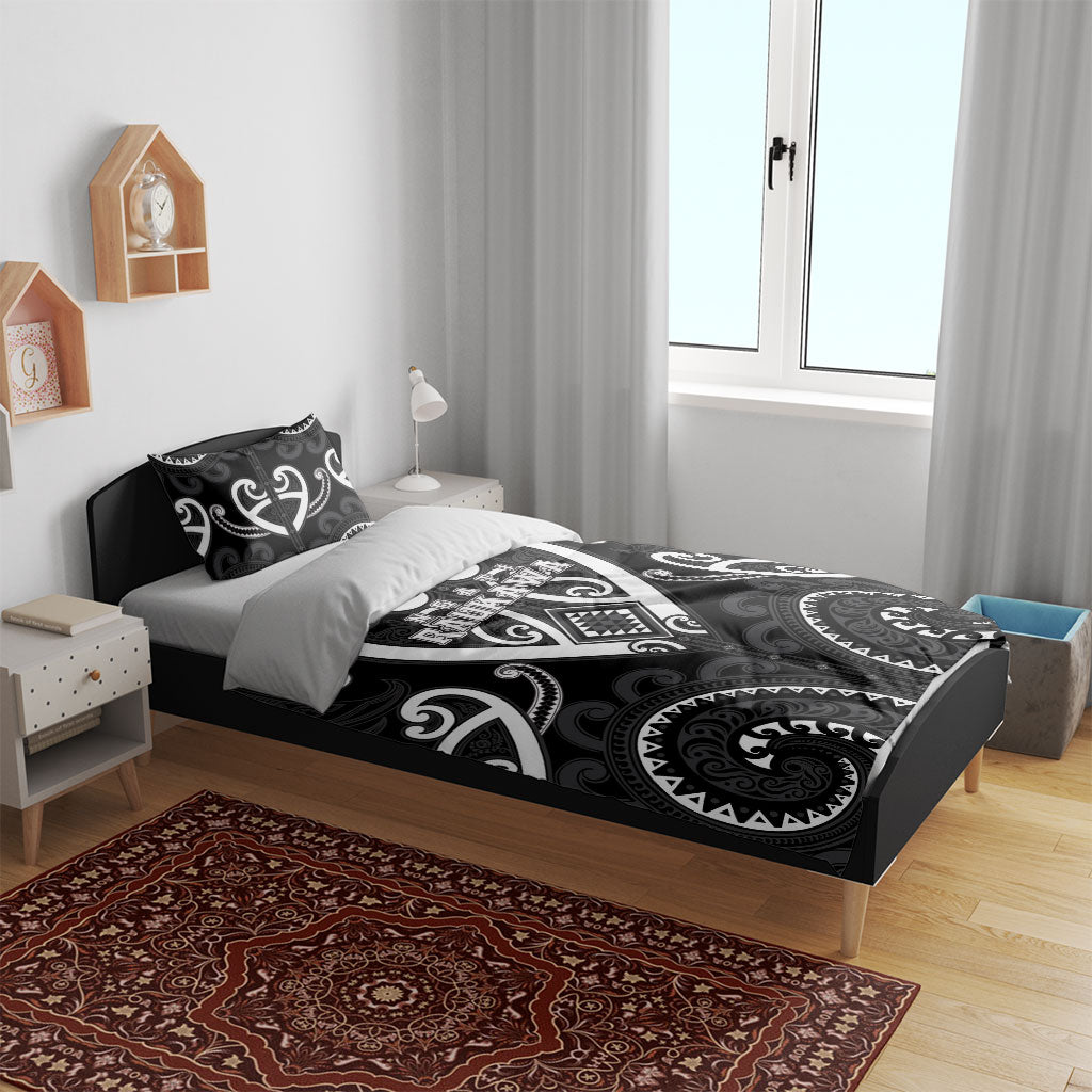 Aotearoa Ngati Raukawa Bedding Set Maori Tribal Pattern