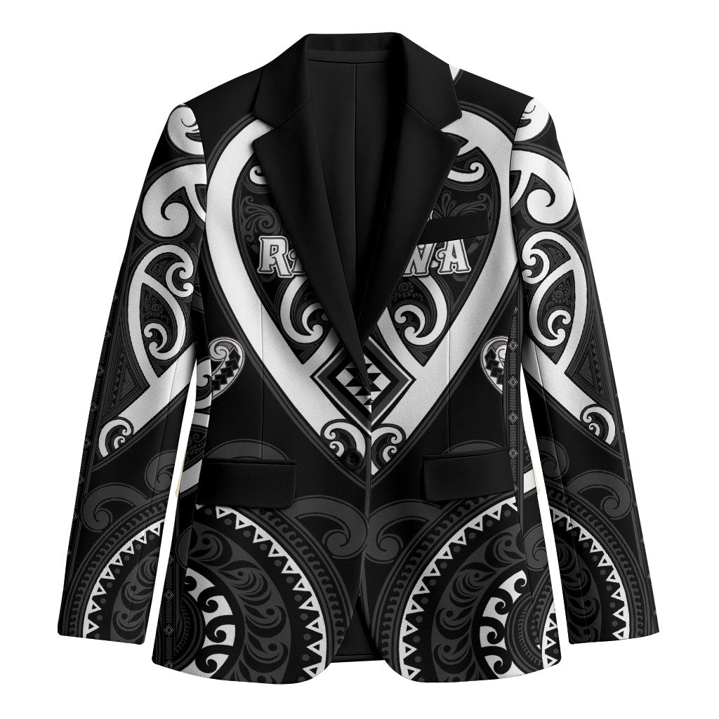 Custom Aotearoa Ngati Raukawa Blazer Maori Tribal Pattern