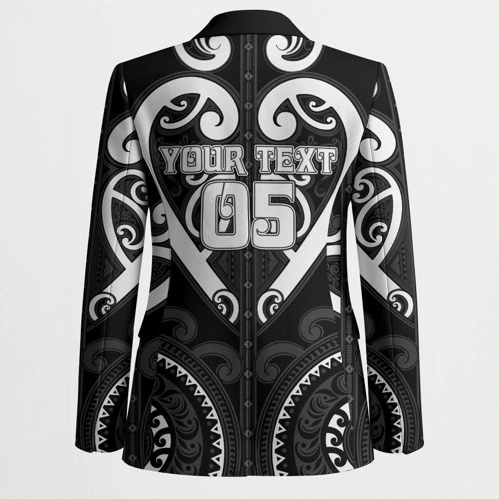 Custom Aotearoa Ngati Raukawa Blazer Maori Tribal Pattern