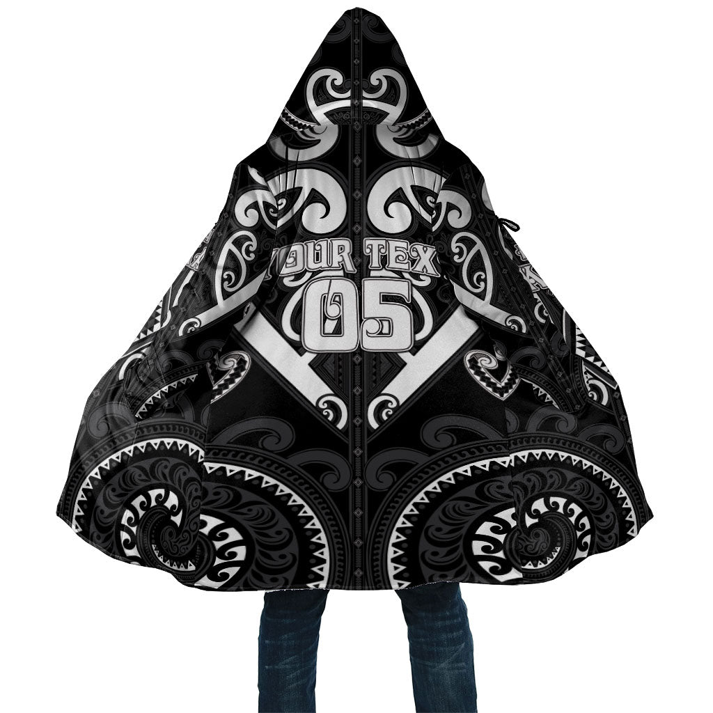 Custom Aotearoa Ngati Raukawa Cloak Maori Tribal Pattern LT05 Unisex Black - Polynesian Pride