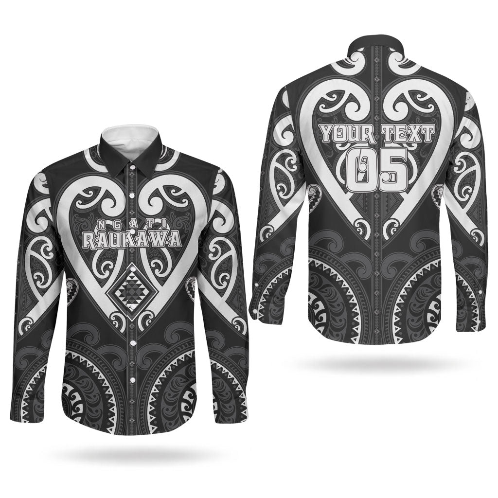 Custom Aotearoa Ngati Raukawa Couples Matching Summer Maxi Dress and Long Sleeve Button Shirt Maori Tribal Pattern