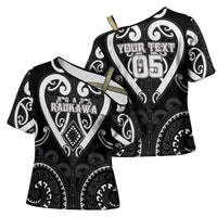 Custom Aotearoa Ngati Raukawa Cross Shoulder Shirt Maori Tribal Pattern