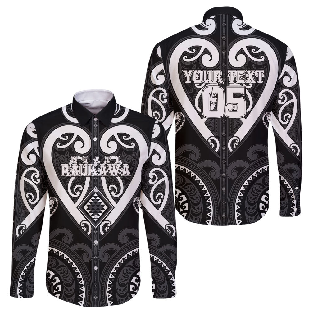 Custom Aotearoa Ngati Raukawa Family Matching Long Sleeve Bodycon Dress and Hawaiian Shirt Maori Tribal Pattern