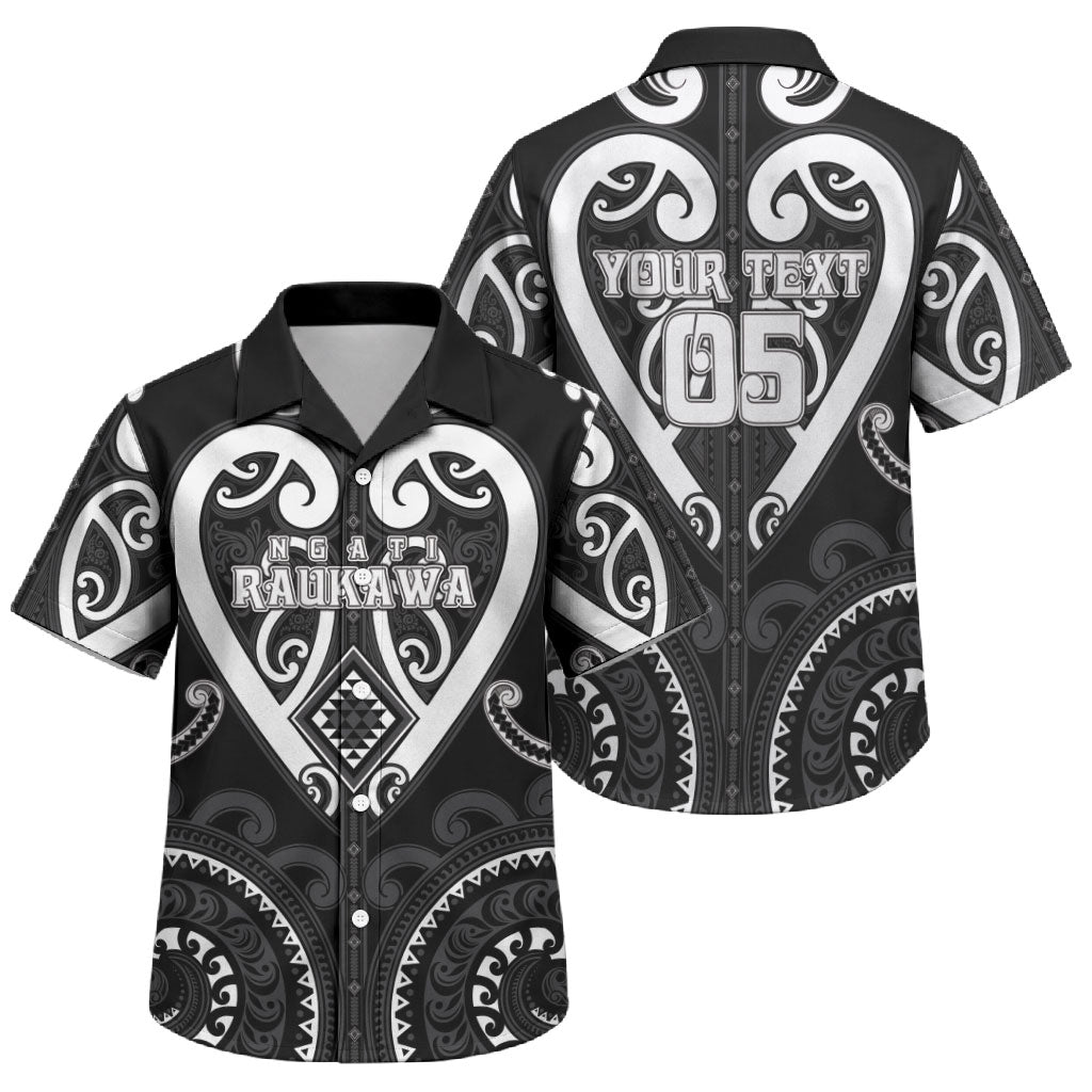 Custom Aotearoa Ngati Raukawa Family Matching Short Sleeve Bodycon Dress and Hawaiian Shirt Maori Tribal Pattern