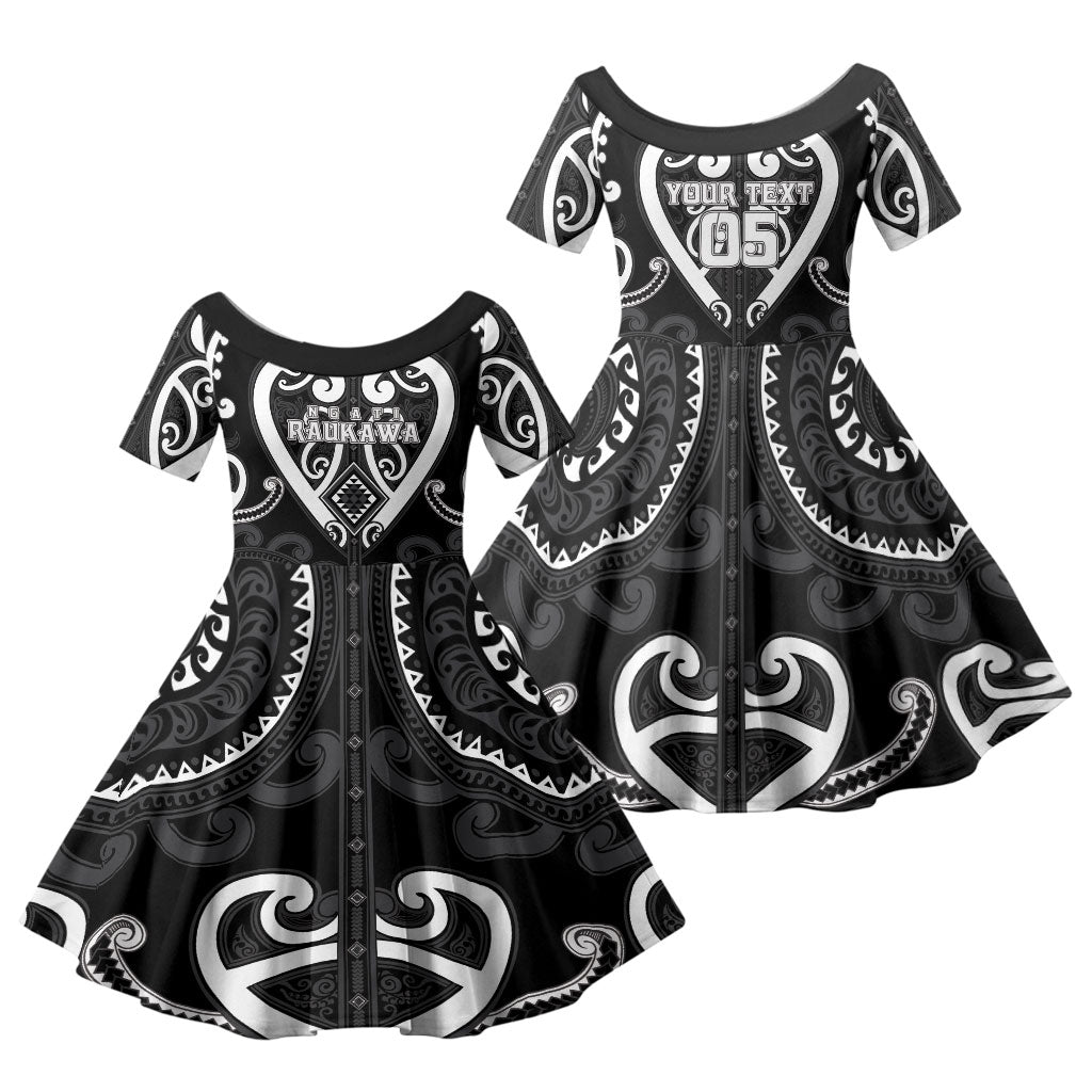 Custom Aotearoa Ngati Raukawa Family Matching Summer Maxi Dress and Hawaiian Shirt Maori Tribal Pattern
