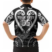 Custom Aotearoa Ngati Raukawa Kid Hawaiian Shirt Maori Tribal Pattern