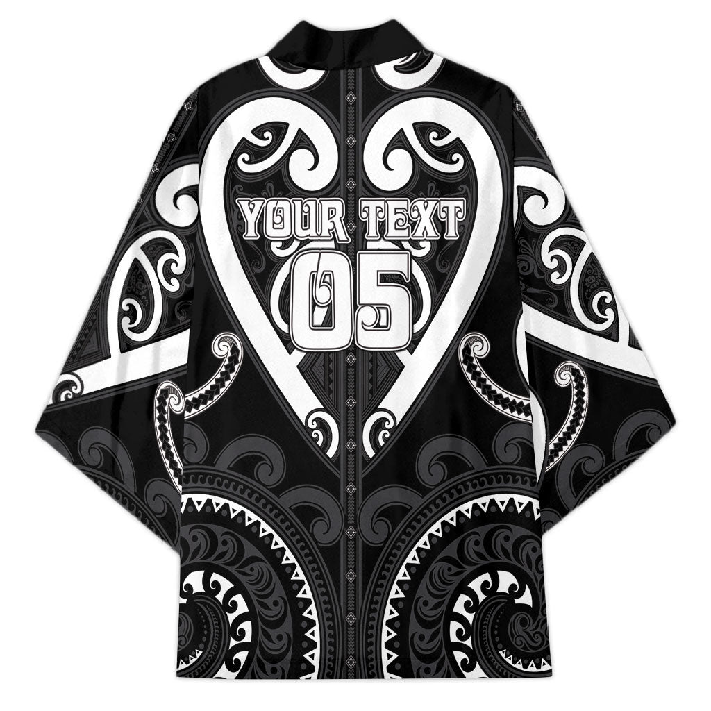Custom Aotearoa Ngati Raukawa Kimono Maori Tribal Pattern