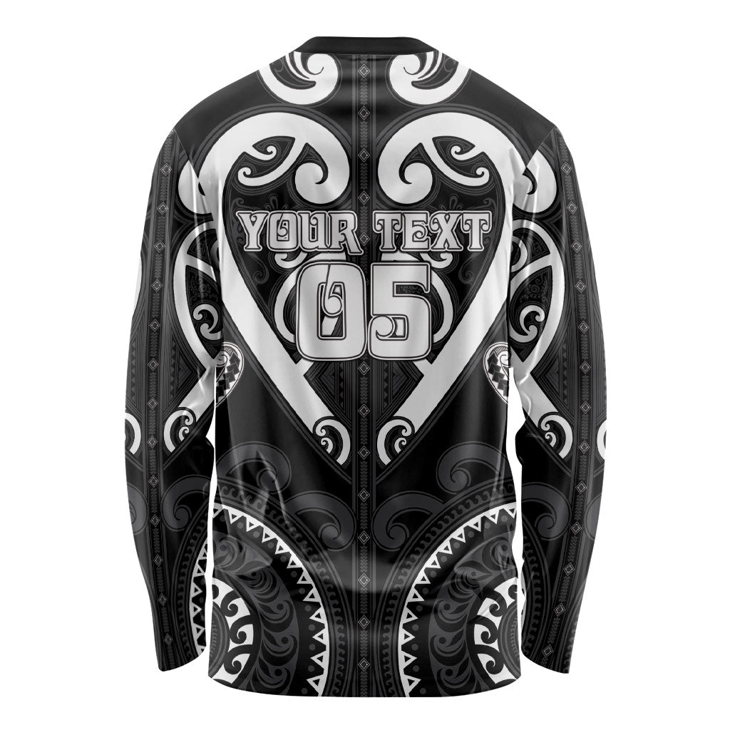 Custom Aotearoa Ngati Raukawa Long Sleeve Shirt Maori Tribal Pattern