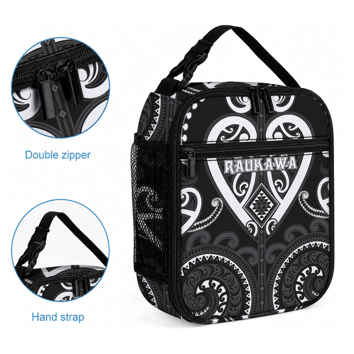 Aotearoa Ngati Raukawa Lunch Bag Maori Tribal Pattern LT05 - Polynesian Pride