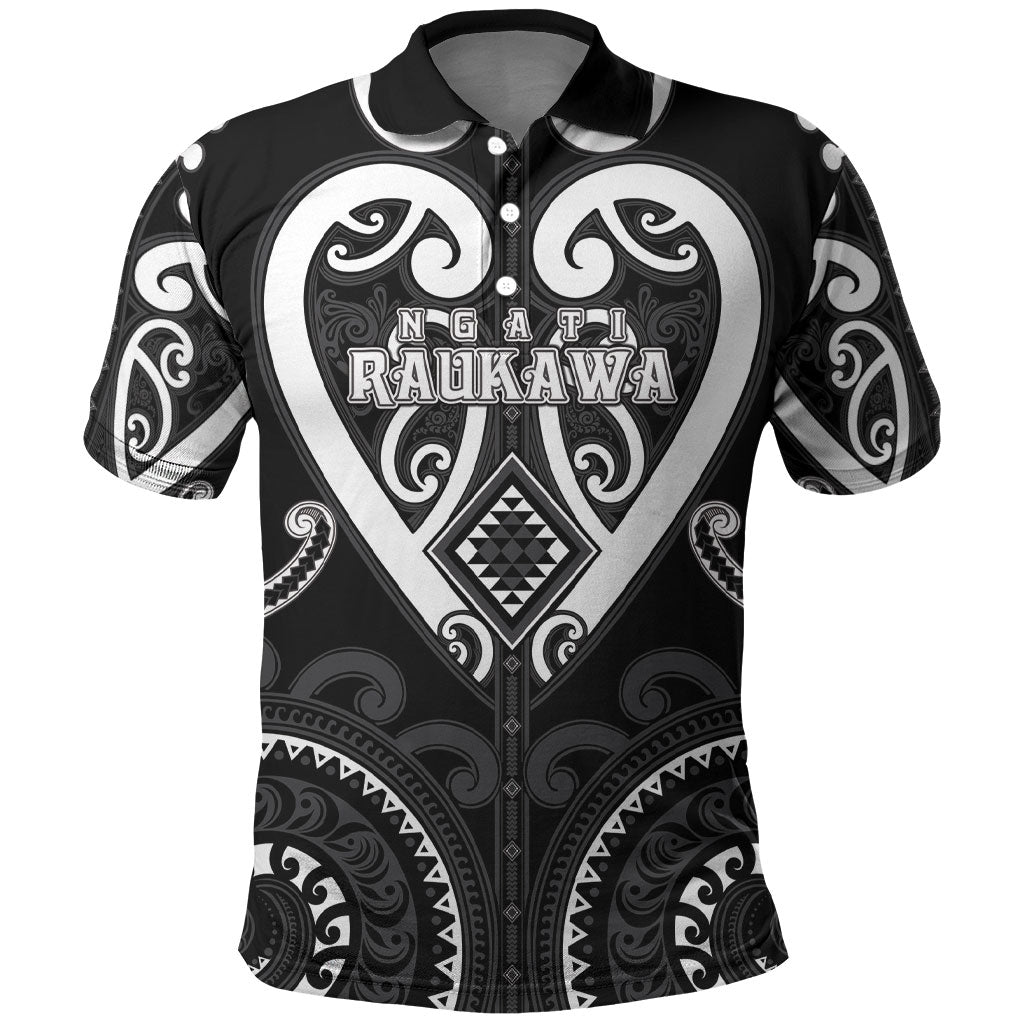 Custom Aotearoa Ngati Raukawa Polo Shirt Maori Tribal Pattern