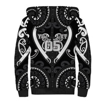 Custom Aotearoa Ngati Raukawa Sherpa Hoodie Maori Tribal Pattern