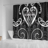 Aotearoa Ngati Raukawa Shower Curtain Maori Tribal Pattern