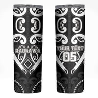 Custom Aotearoa Ngati Raukawa Skinny Tumbler Maori Tribal Pattern