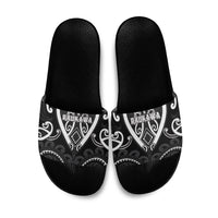 Aotearoa Ngati Raukawa Slide Sandals Maori Tribal Pattern