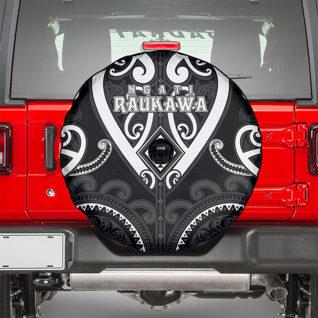 Aotearoa Ngati Raukawa Spare Tire Cover Maori Tribal Pattern