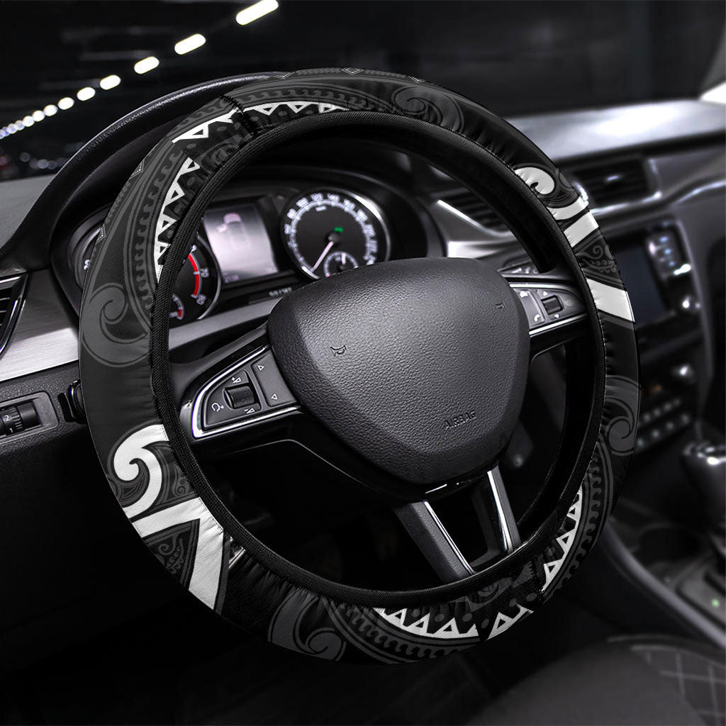 Aotearoa Ngati Raukawa Steering Wheel Cover Maori Tribal Pattern