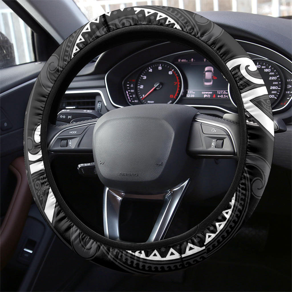 Aotearoa Ngati Raukawa Steering Wheel Cover Maori Tribal Pattern