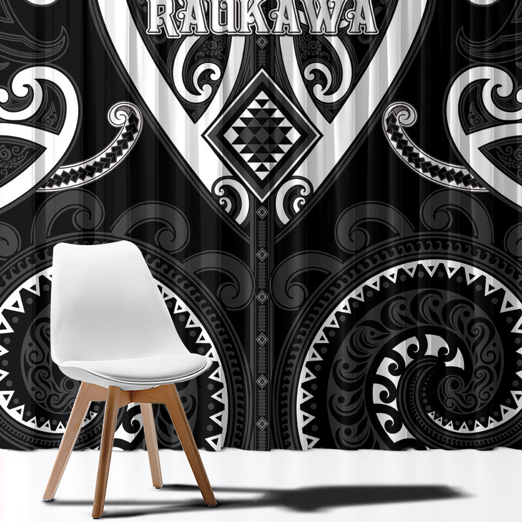 Aotearoa Ngati Raukawa Window Curtain Maori Tribal Pattern